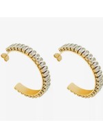 Large Hoop Earrings With Stones