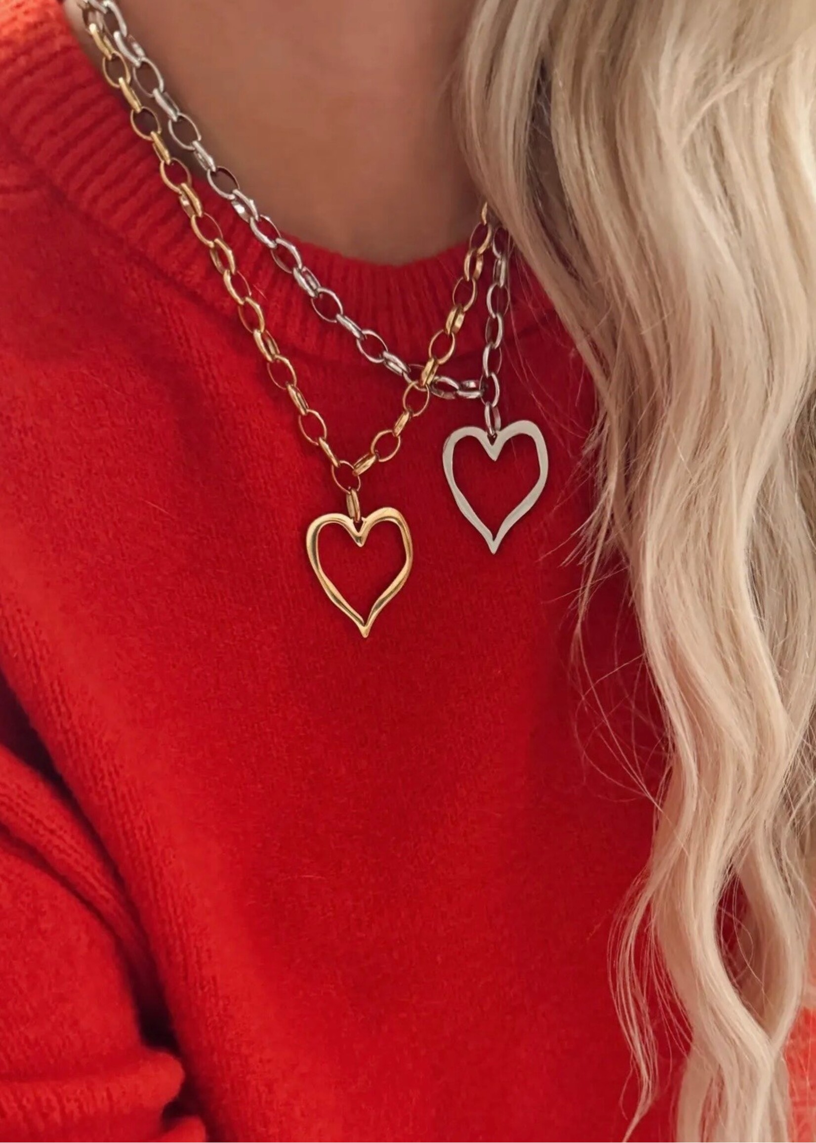 Open Heart Necklace