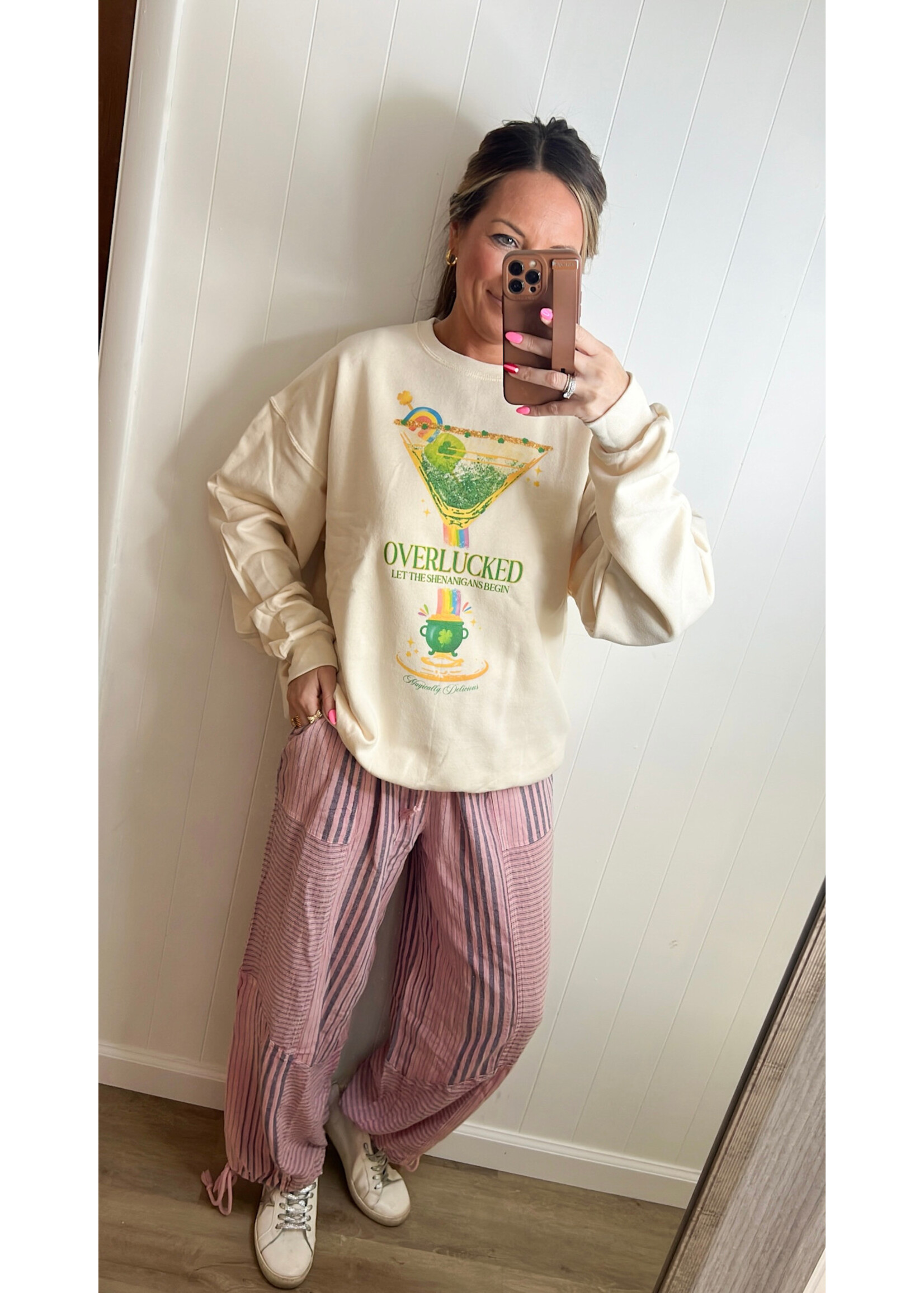 Overlucked Graphic Crewneck