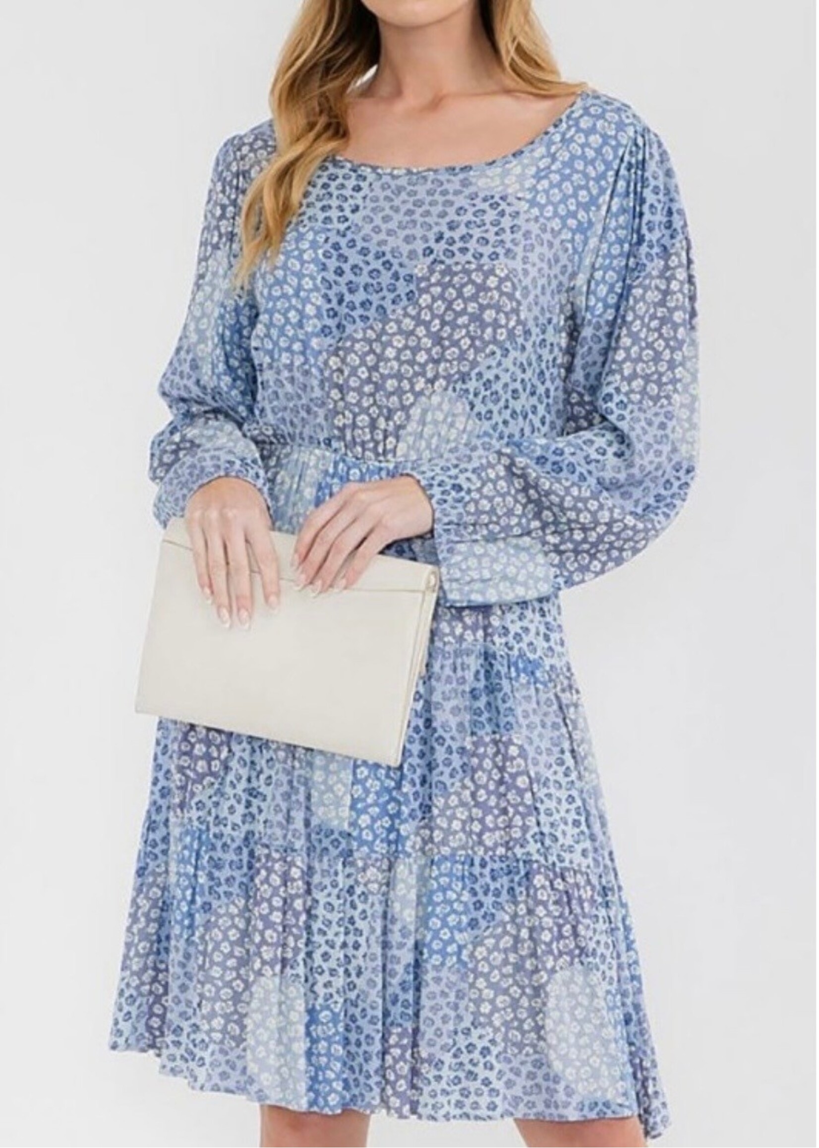 Blue Skies Floral Dress