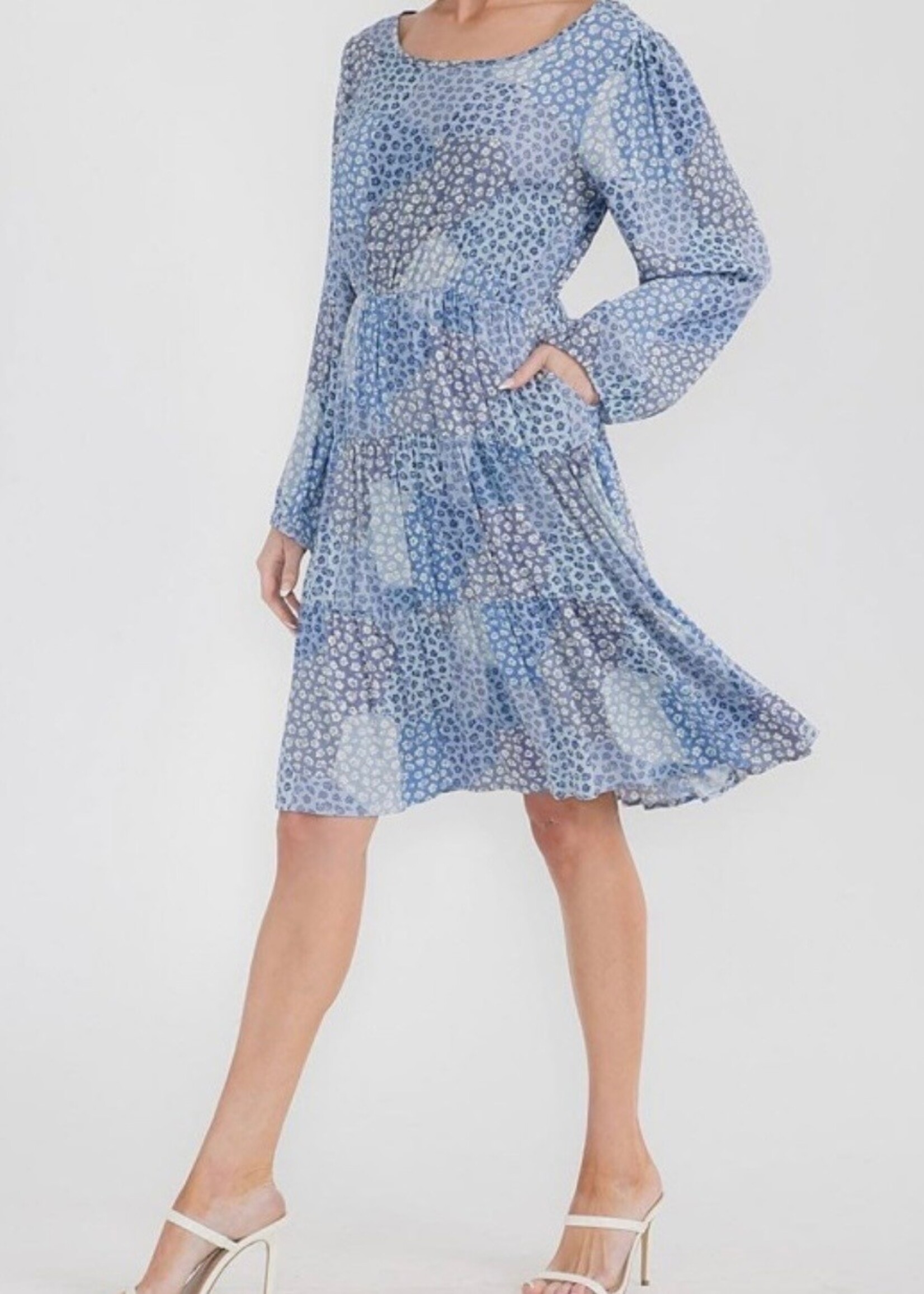 Blue Skies Floral Dress