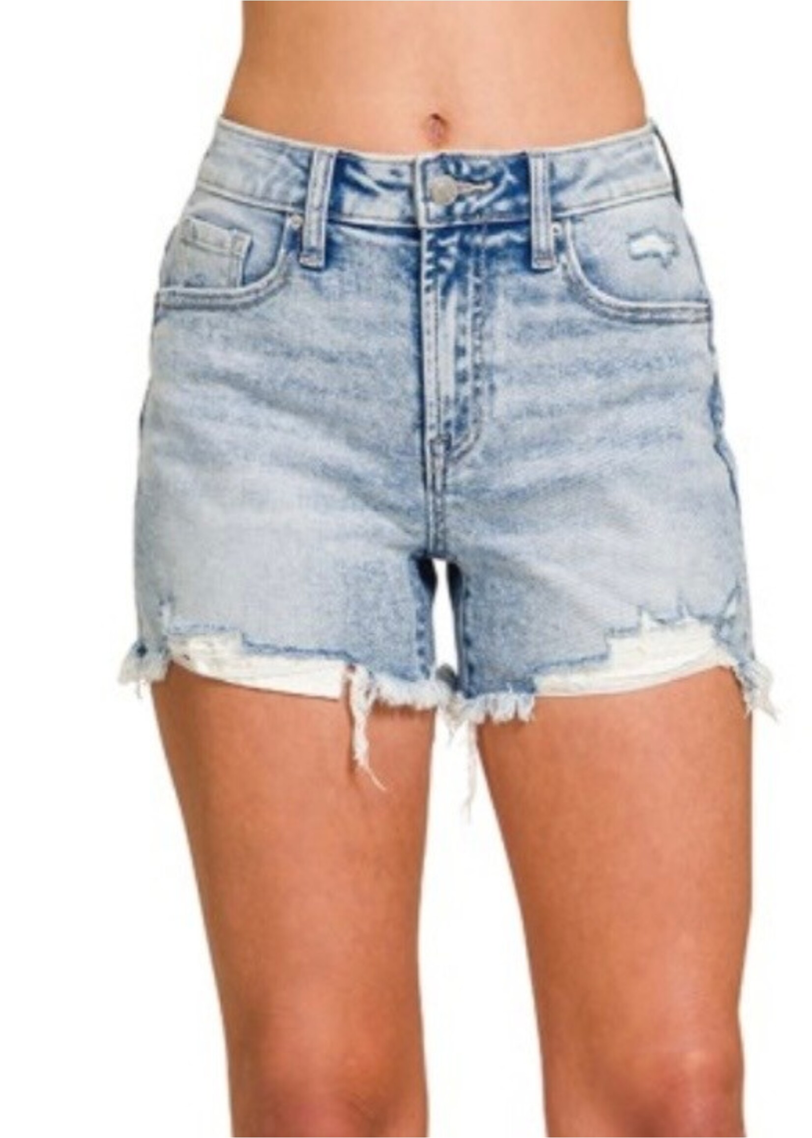 Conrad Distressed Denim Shorts