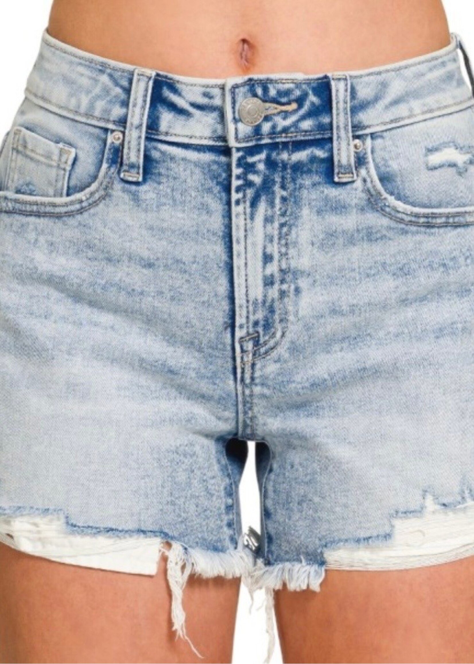 Conrad Distressed Denim Shorts
