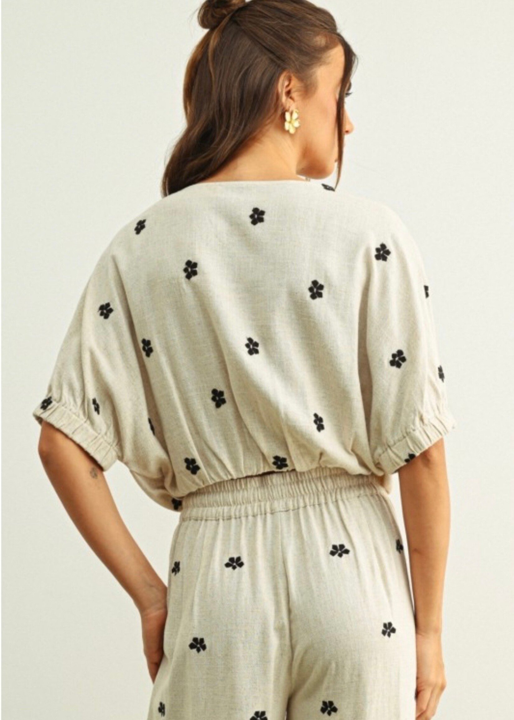 Sunpetal Embroidered Linen Set