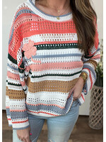 Lucky Clover Striped Sweater