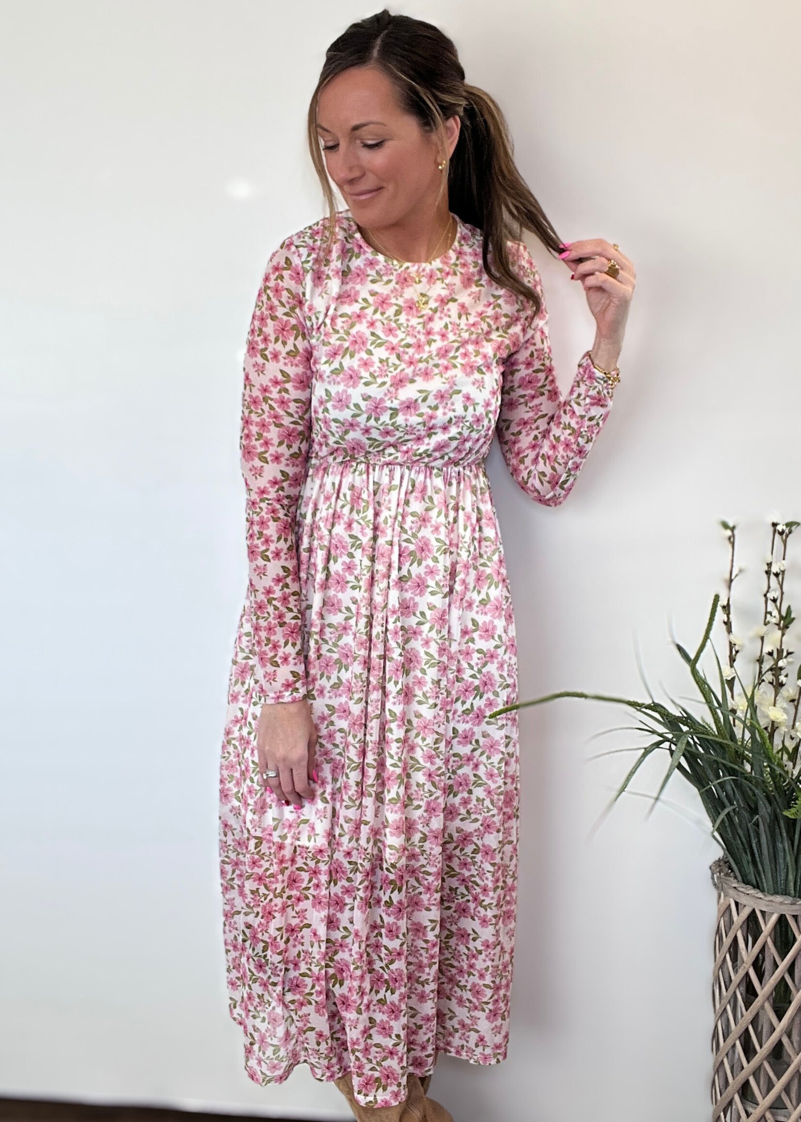 In Awe Floral Maxi Dress