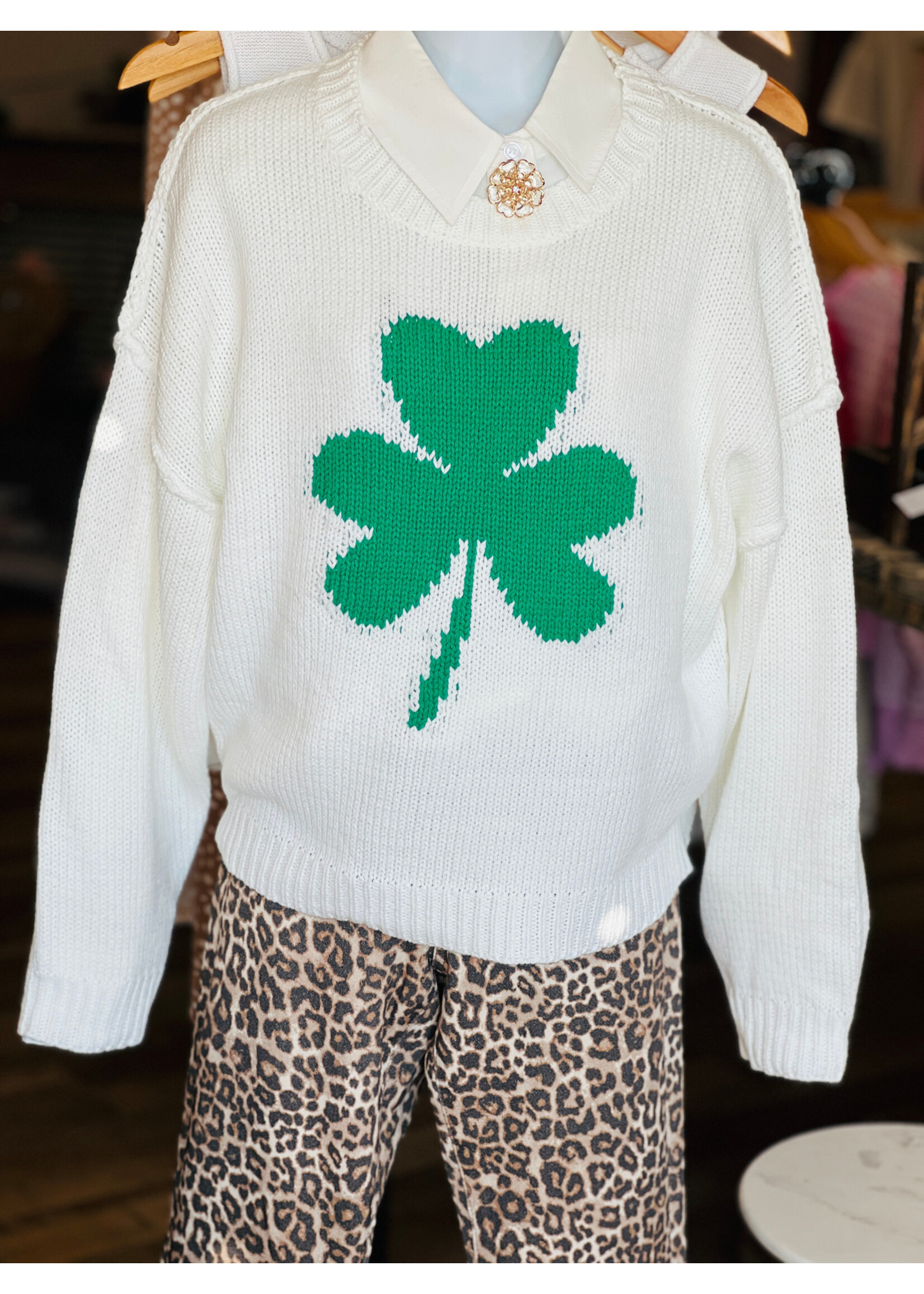 Lucky Shamrock Sweater
