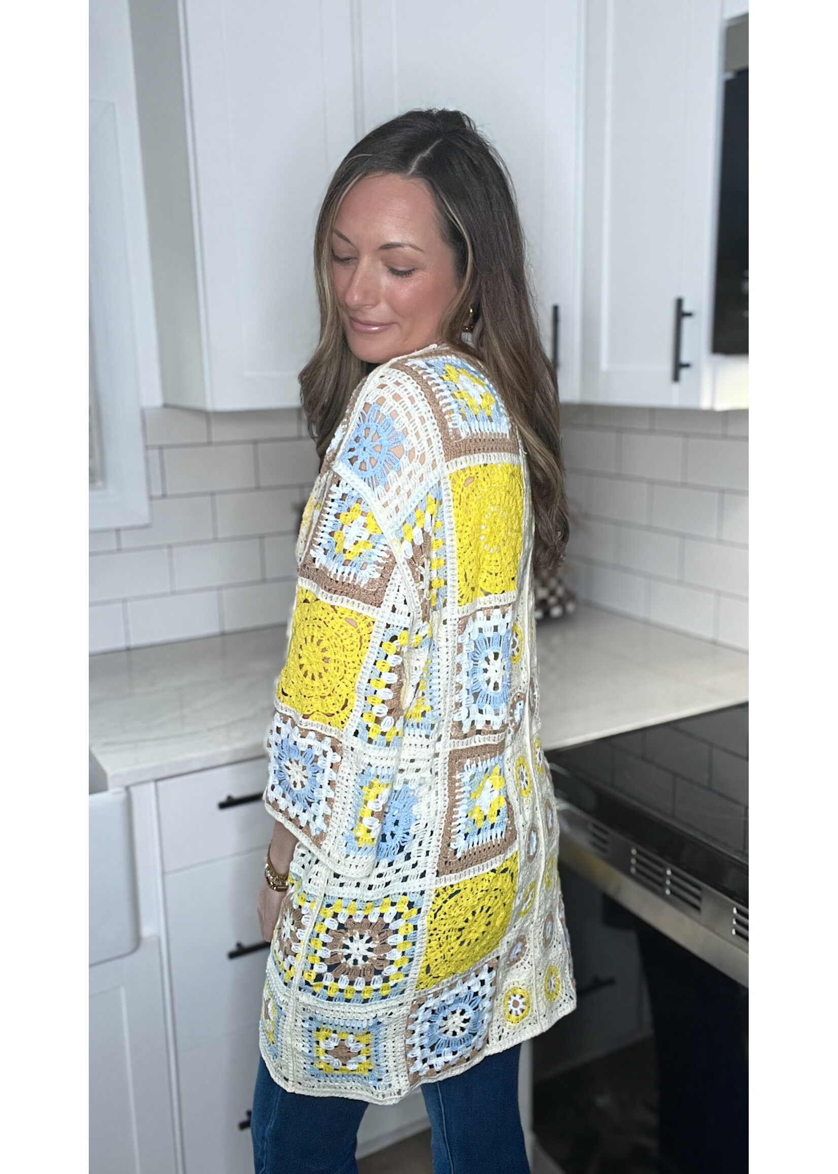 Sunny Days Ahead Crochet Cardigan