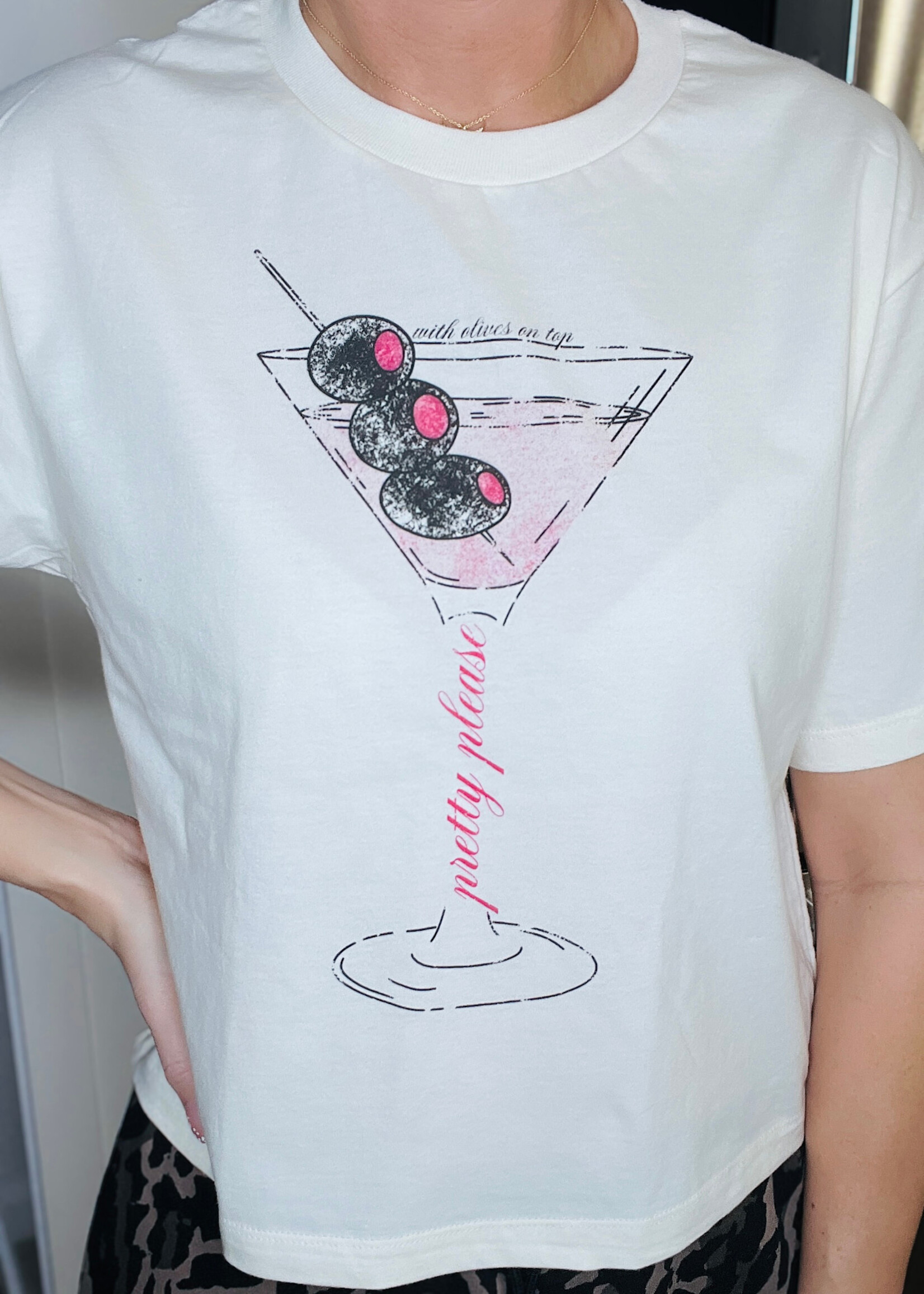 Pretty Please Martini Graphic Tee