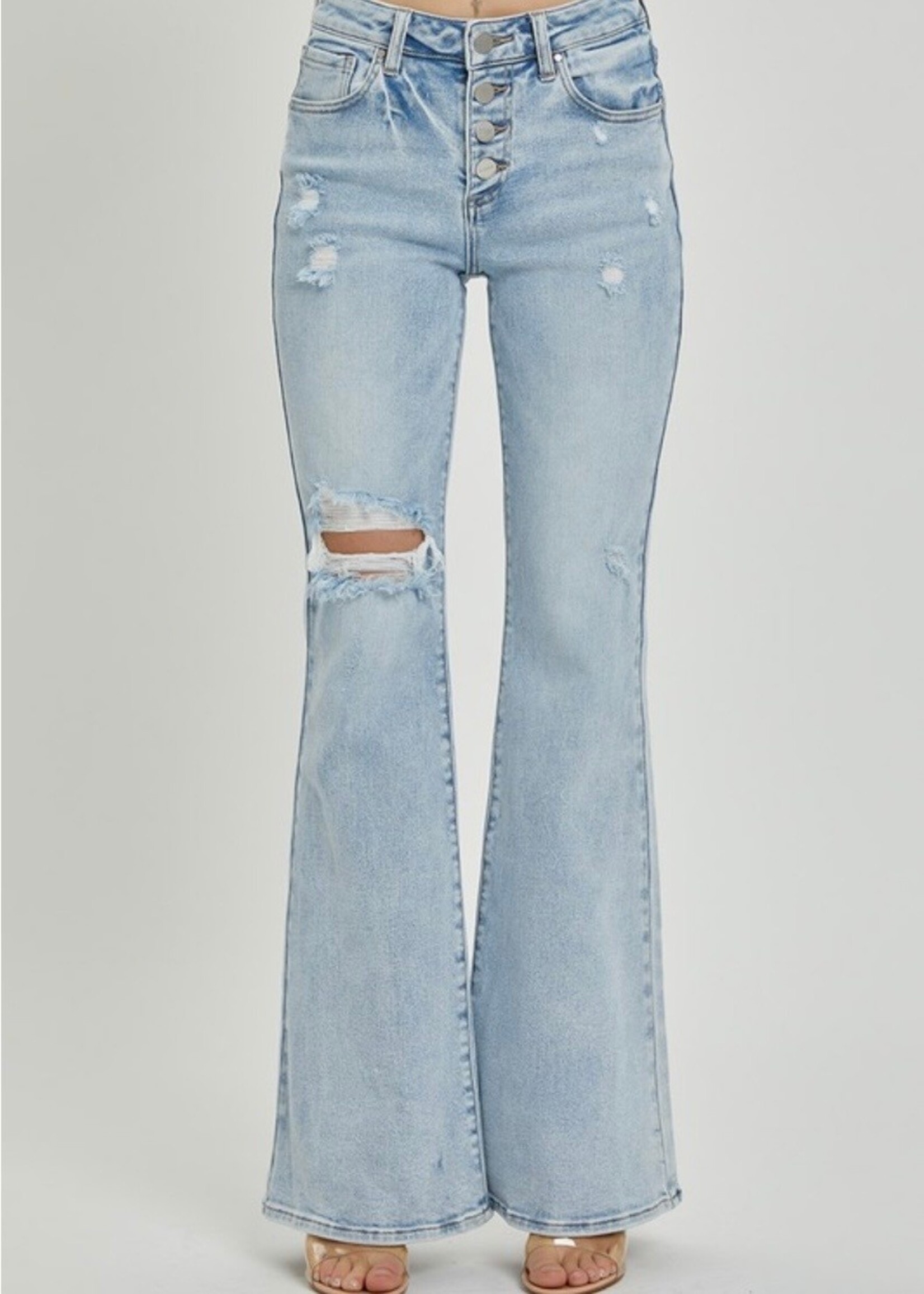 Tay Mid Rise Flare Jeans