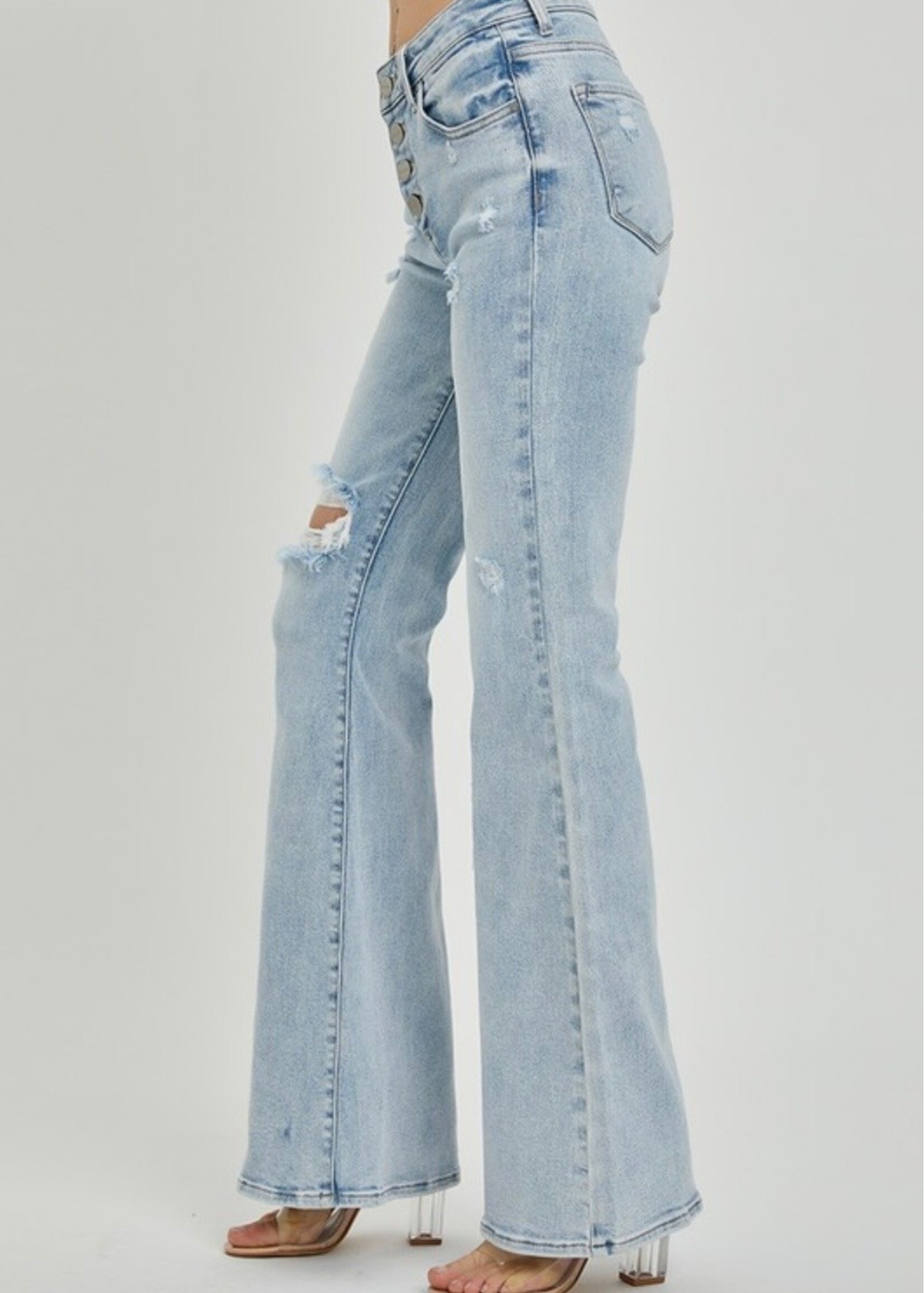 Tay Mid Rise Flare Jeans