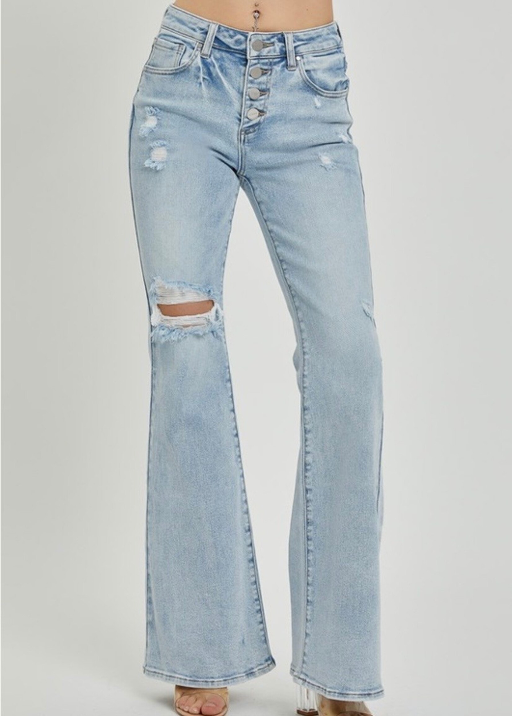 Tay Mid Rise Flare Jeans