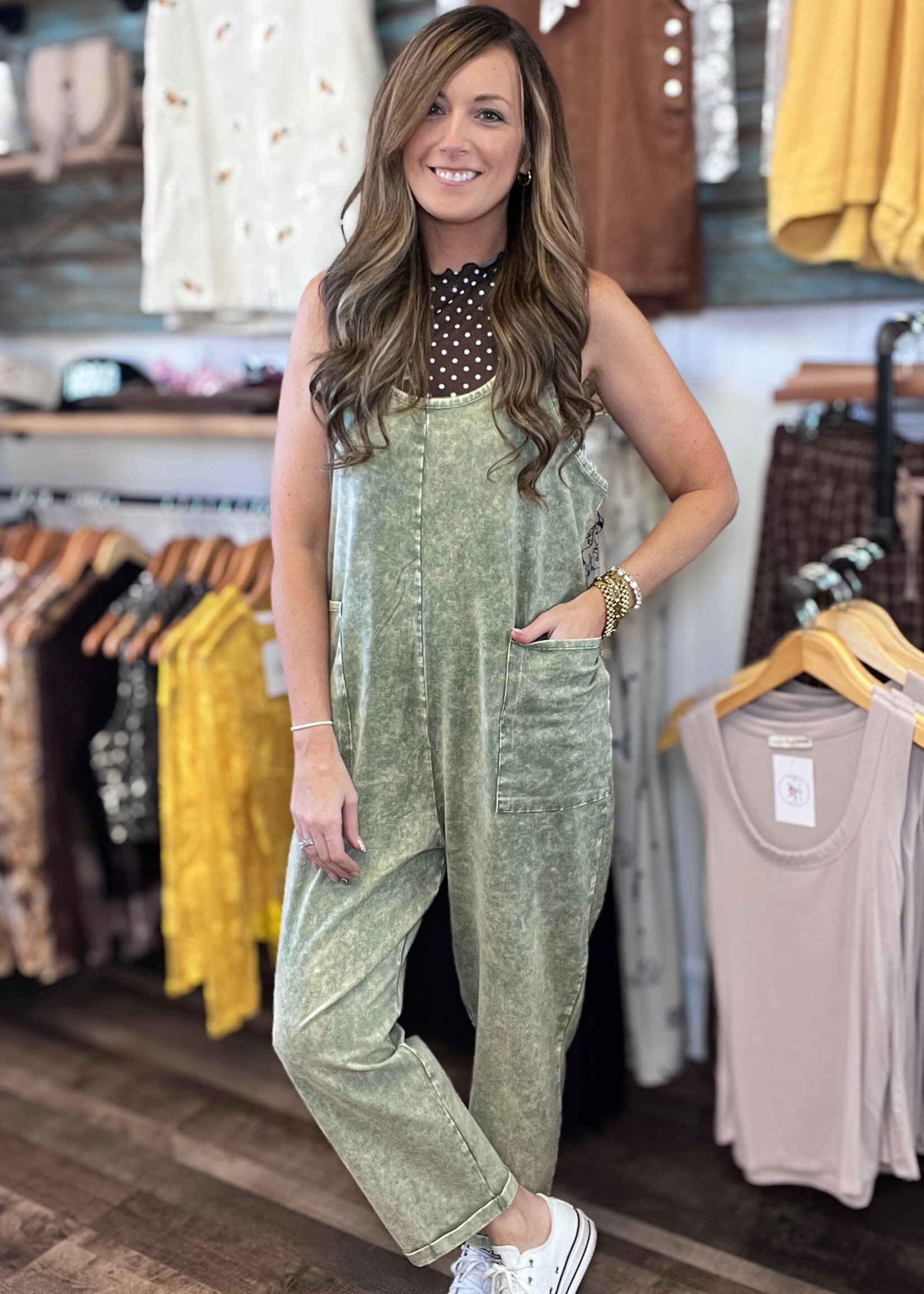 Layanne Washed Overalls