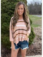 Pink Sands Striped Sweater