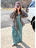 Evie Mineral Wash Strapless Jumpsuit