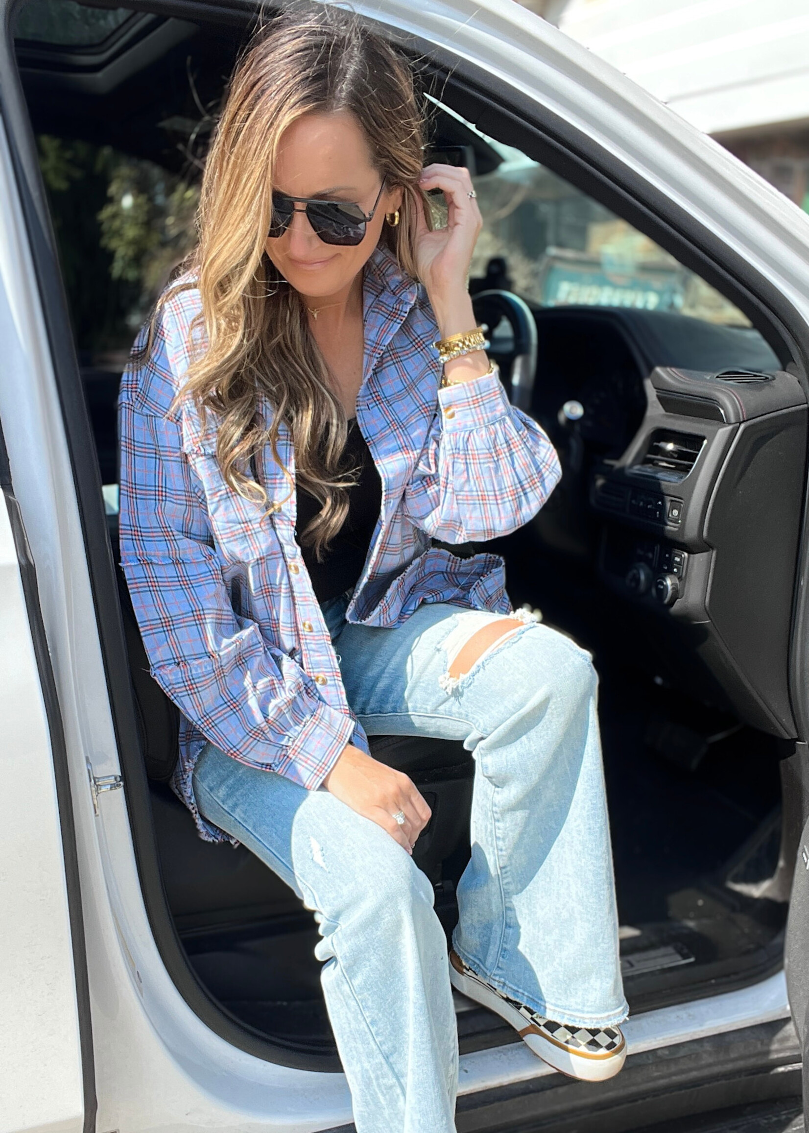 Blue Skies & Backroads Flannel