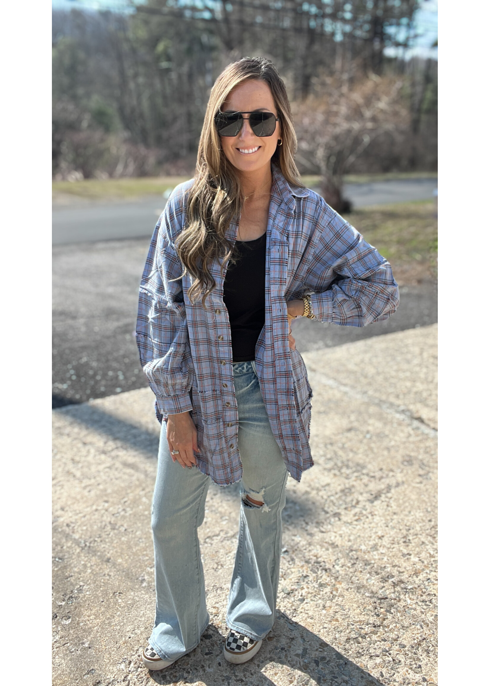 Blue Skies & Backroads Flannel