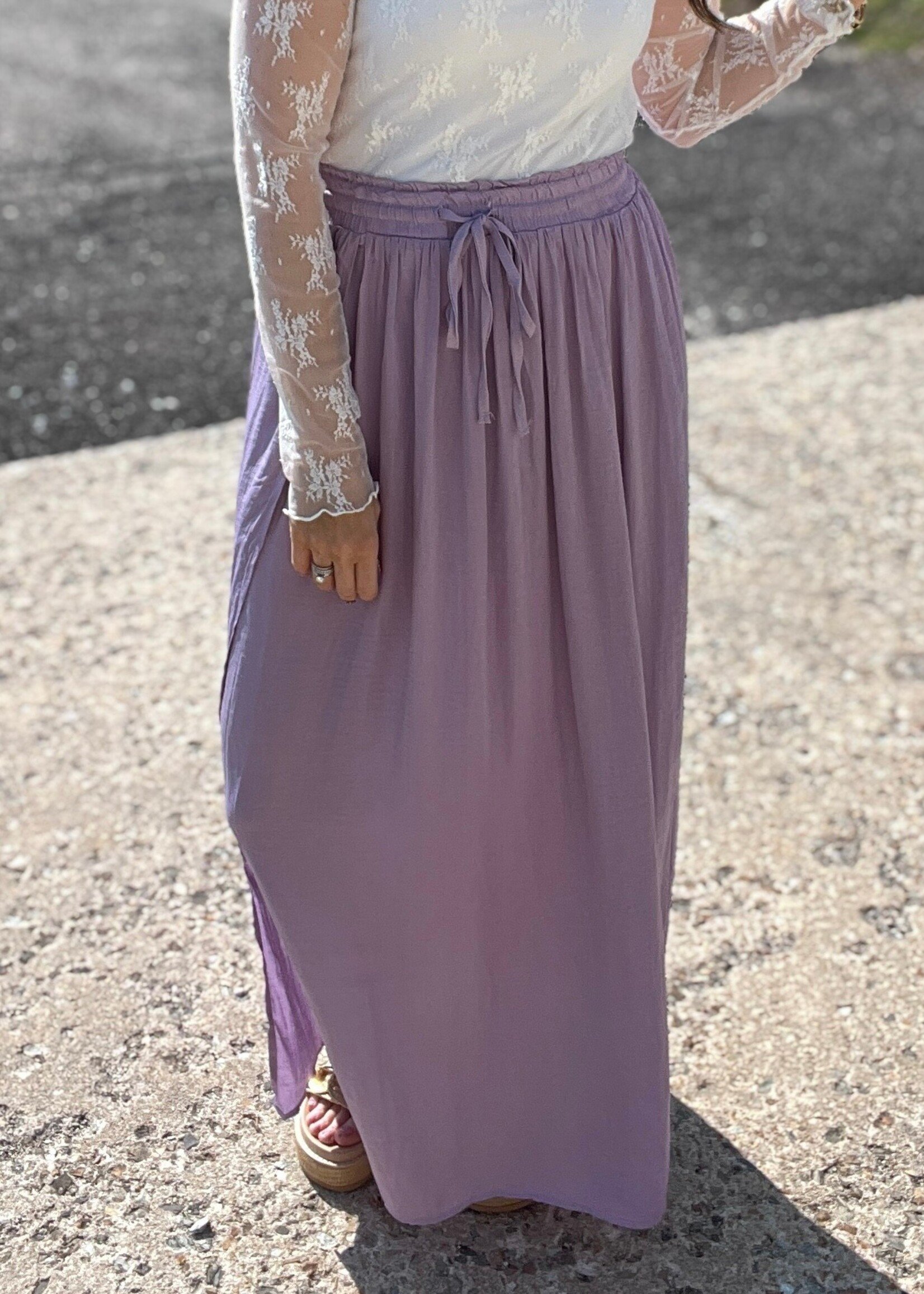 Lavender Breeze Maxi Skirt