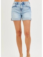 Raquel High Rise Cuffed Shorts