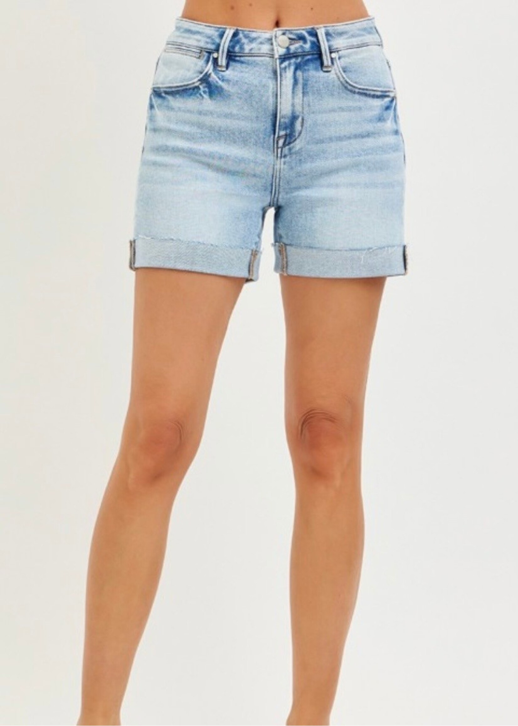 Raquel High Rise Cuffed Shorts