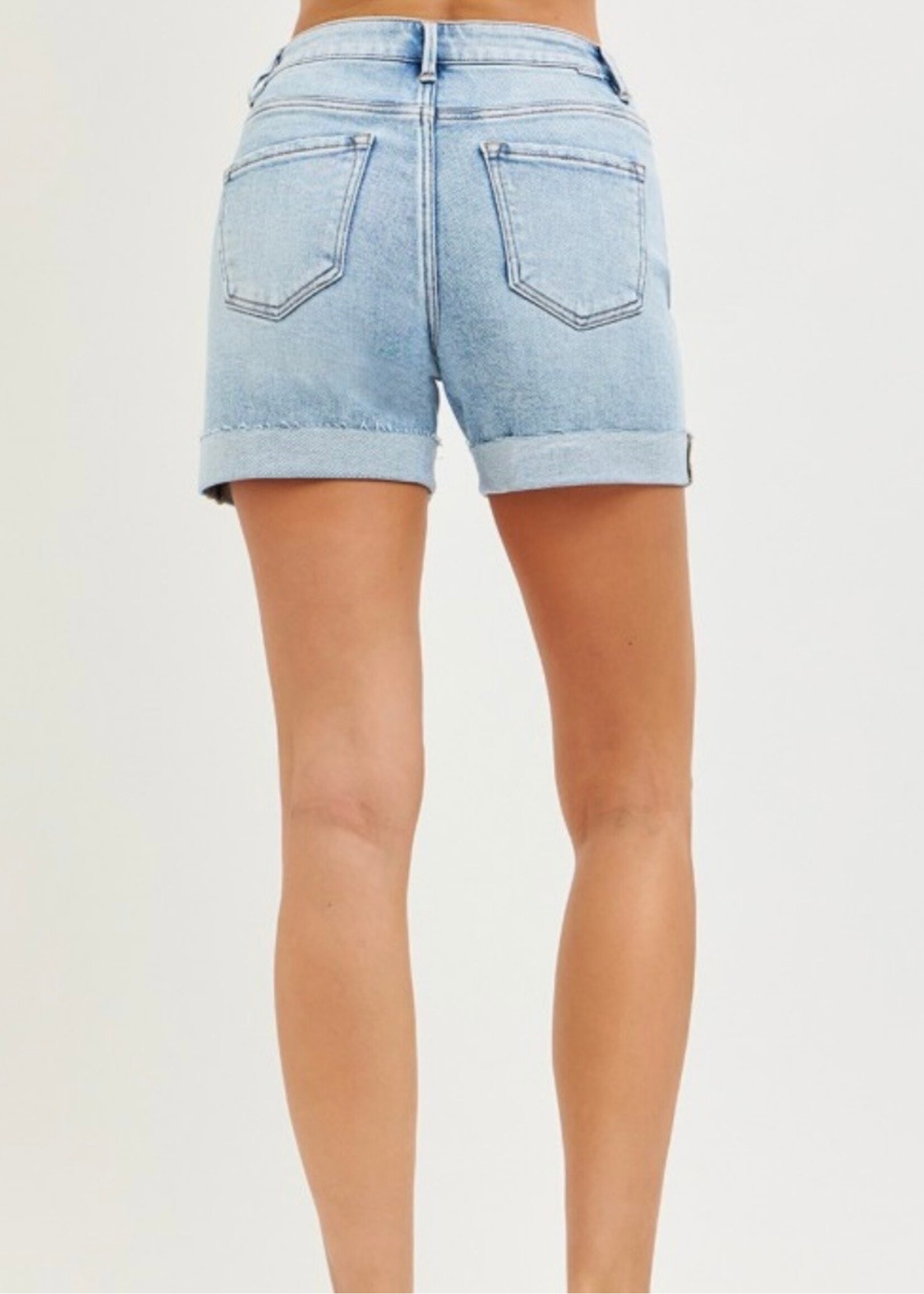 Raquel High Rise Cuffed Shorts