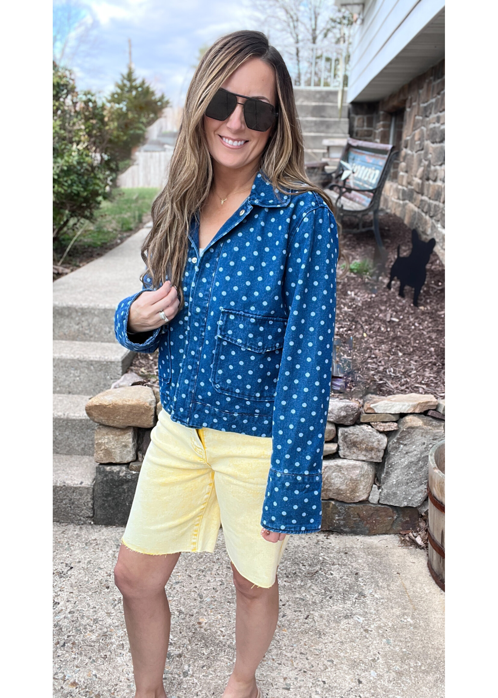 Dotty Denim Barn Jacket