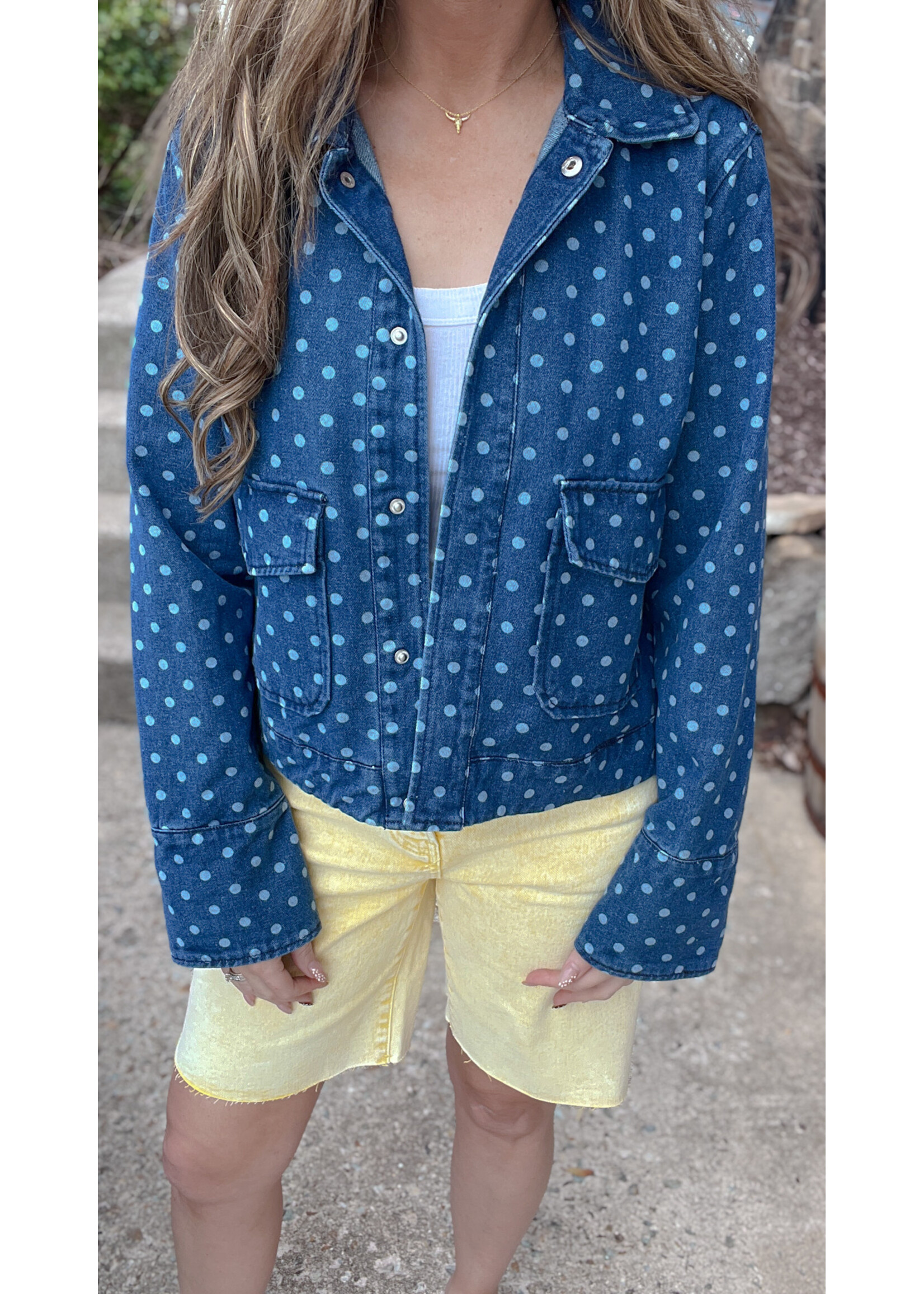 Dotty Denim Barn Jacket
