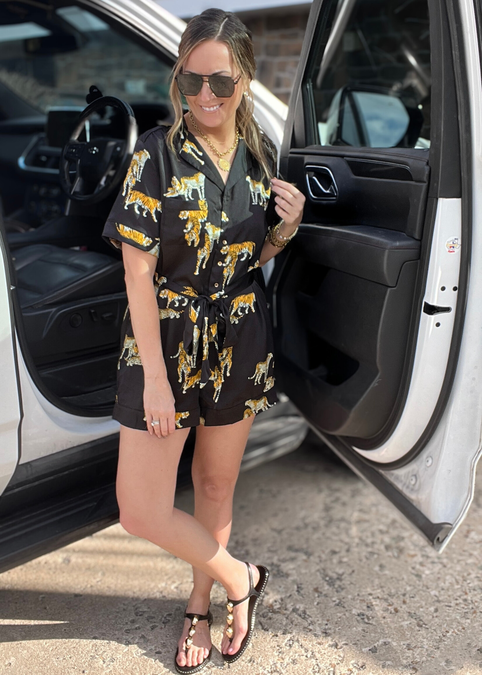 Midnight Prowler Romper