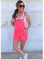Coral Crush Shortalls