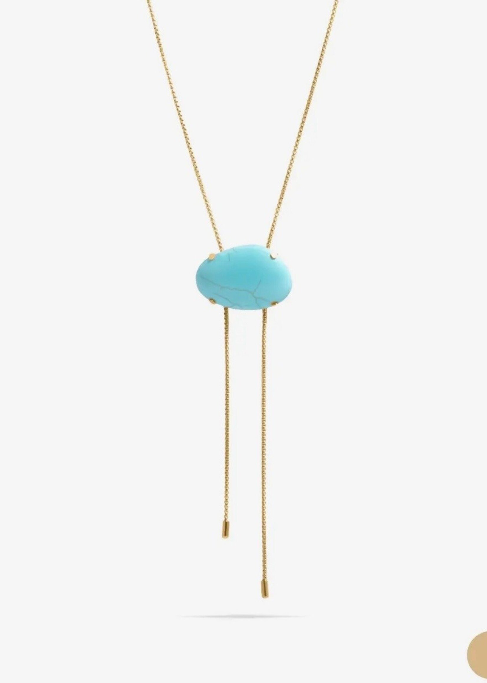 Sia Turquoise Charm Necklace