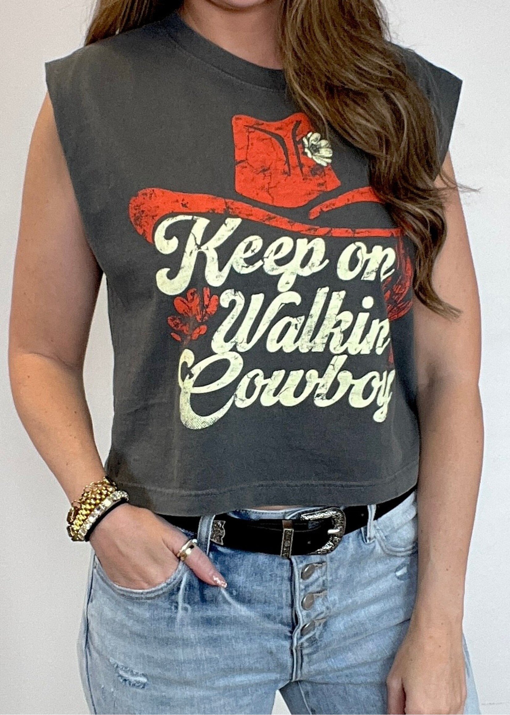 Keep on Walkin' On Cowboy Muscle Tank