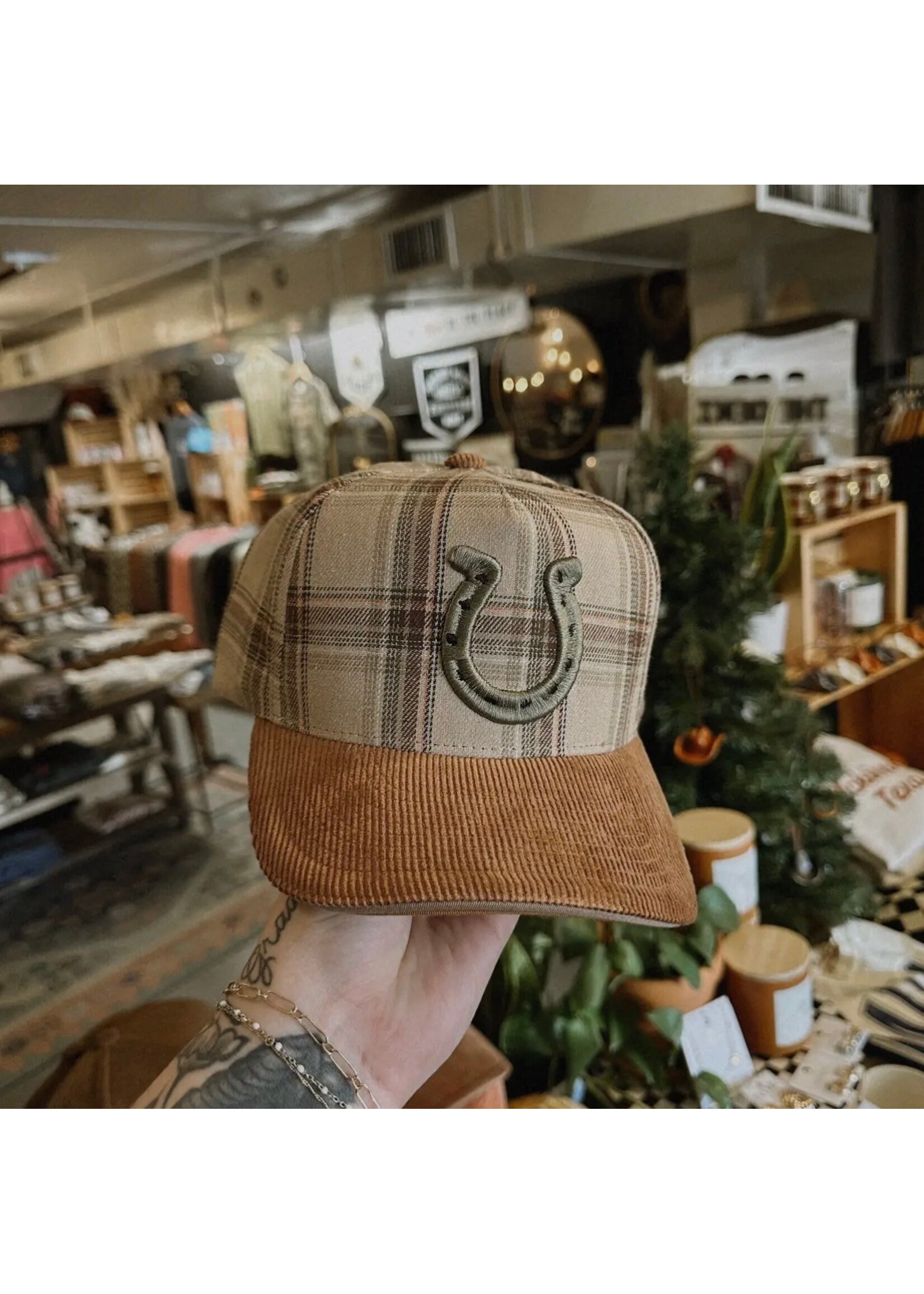 Horseshoe Corduroy Trucker Hat