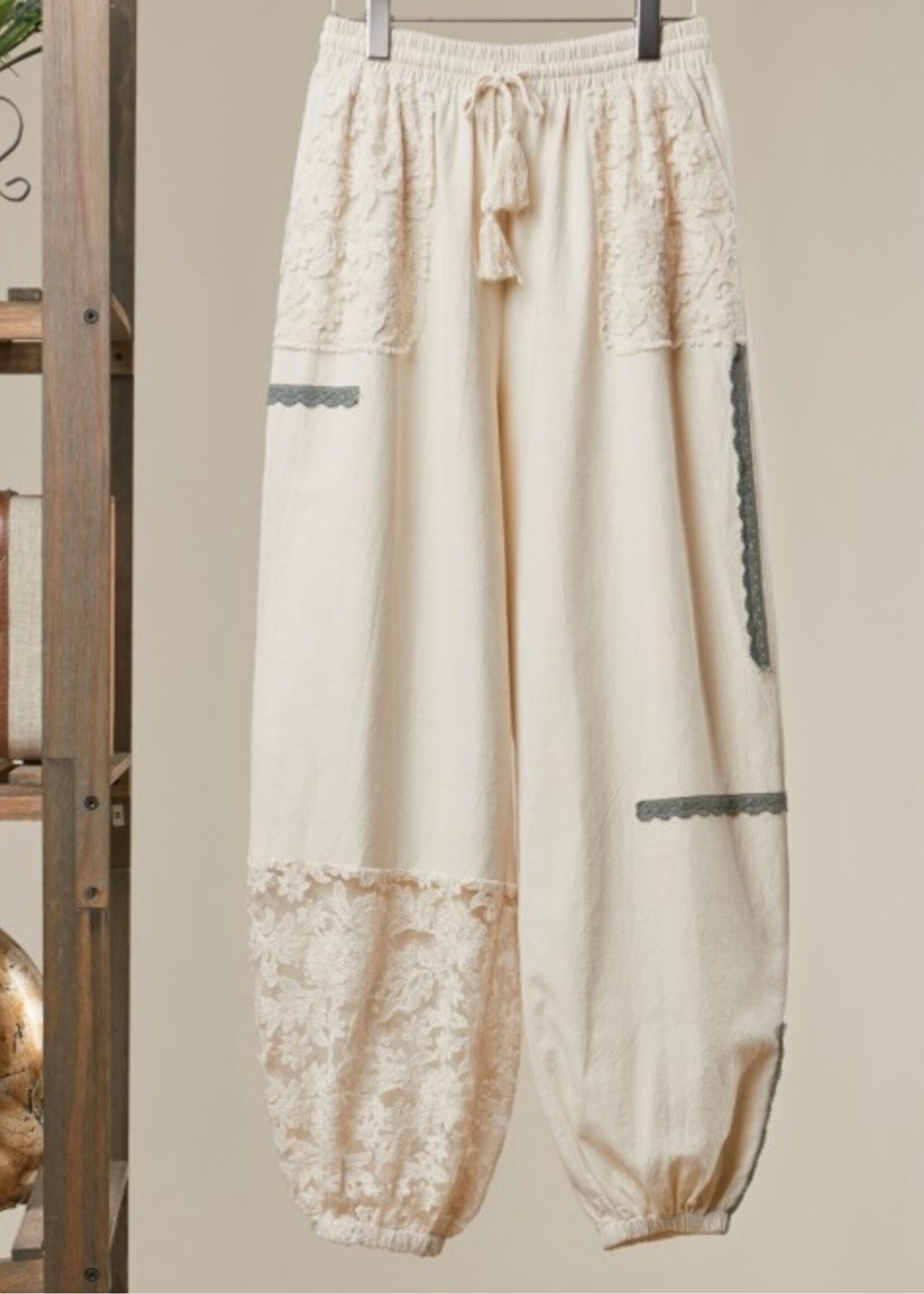 Vintage Soul Lace Panel Pants