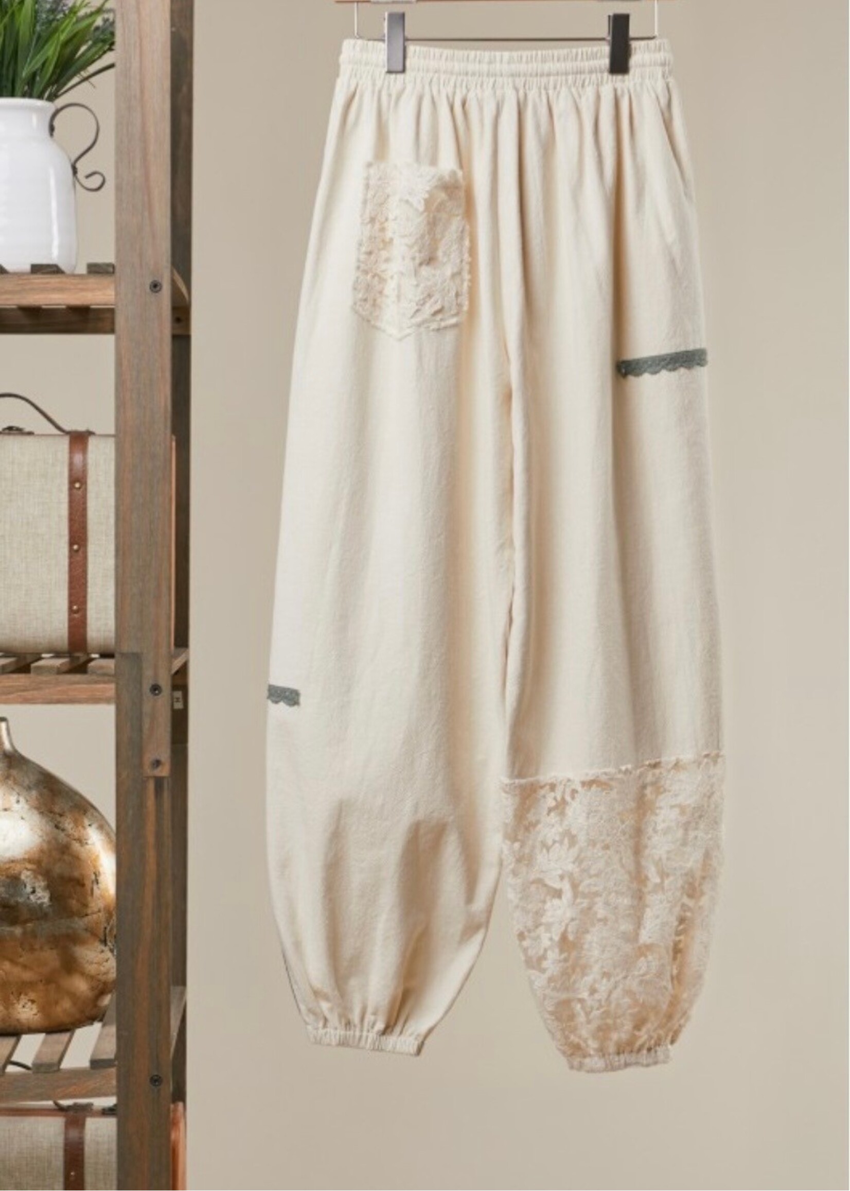 Vintage Soul Lace Panel Pants