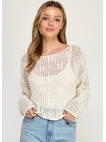 Ivory Cloud Lightweight Sweater
