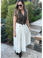 Sahara Breeze Belted Skirt