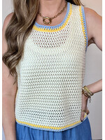 High Tide Crochet Knit Tank