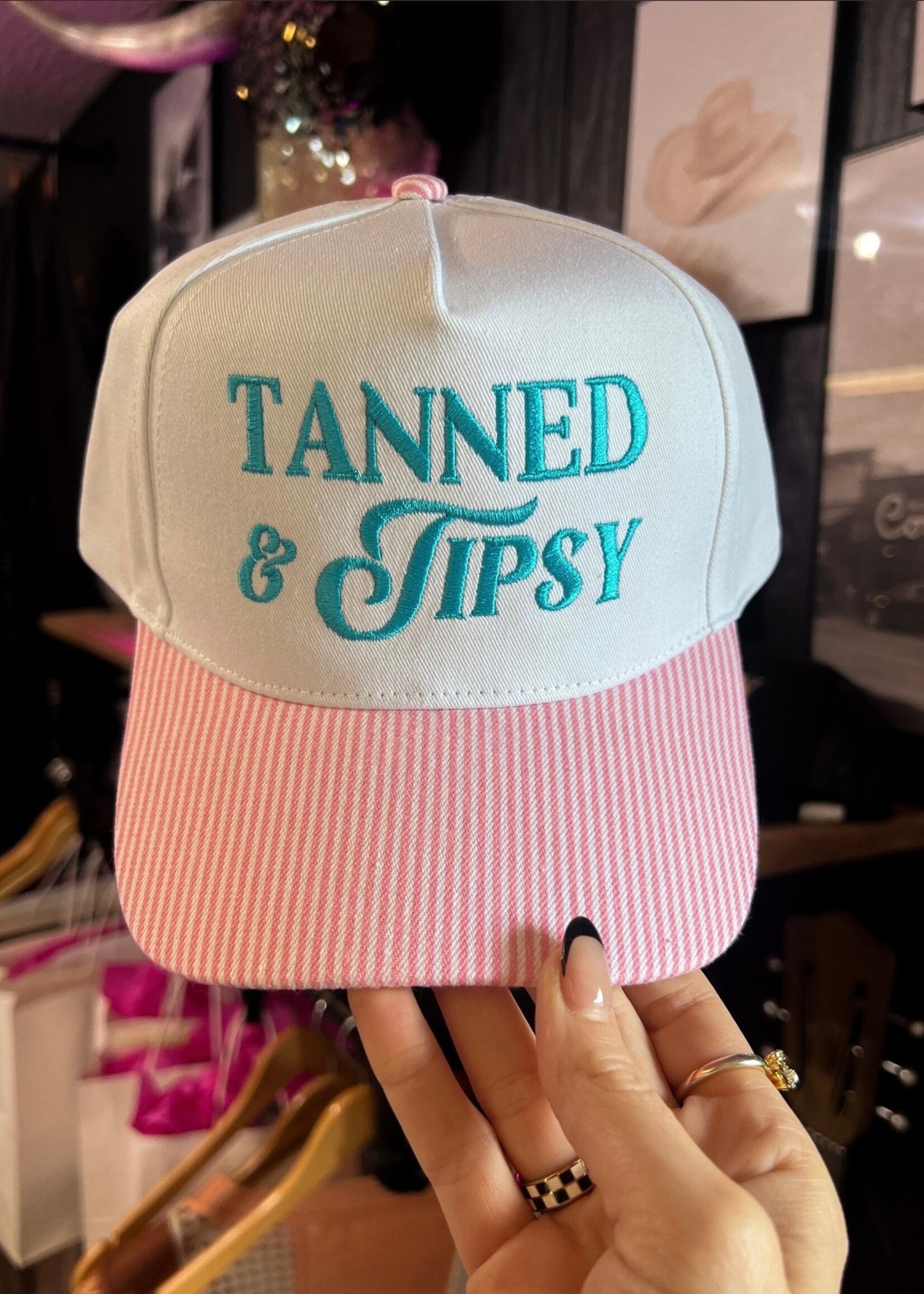 Tanned & Tipsy Embroidered Hat