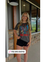 Free Bird Distressed Graphic Tee