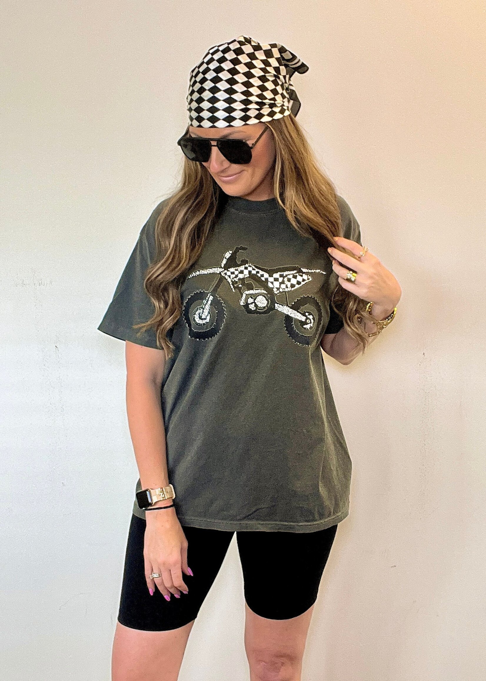 Rhinestone Rebel Dirtbike Tee