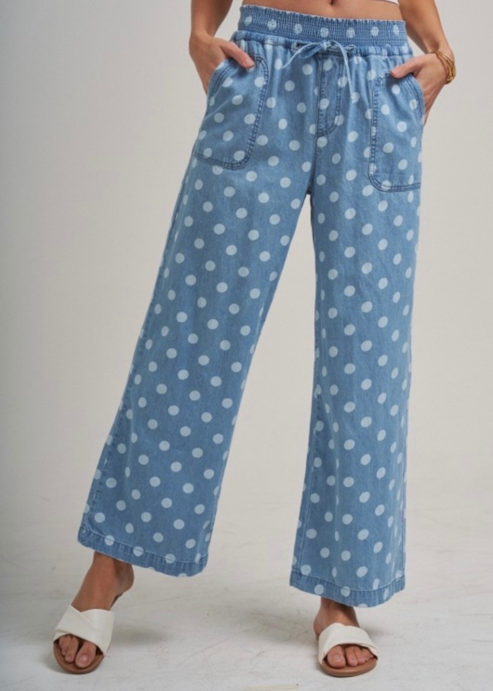 Chambray Confetti Pull On Pants