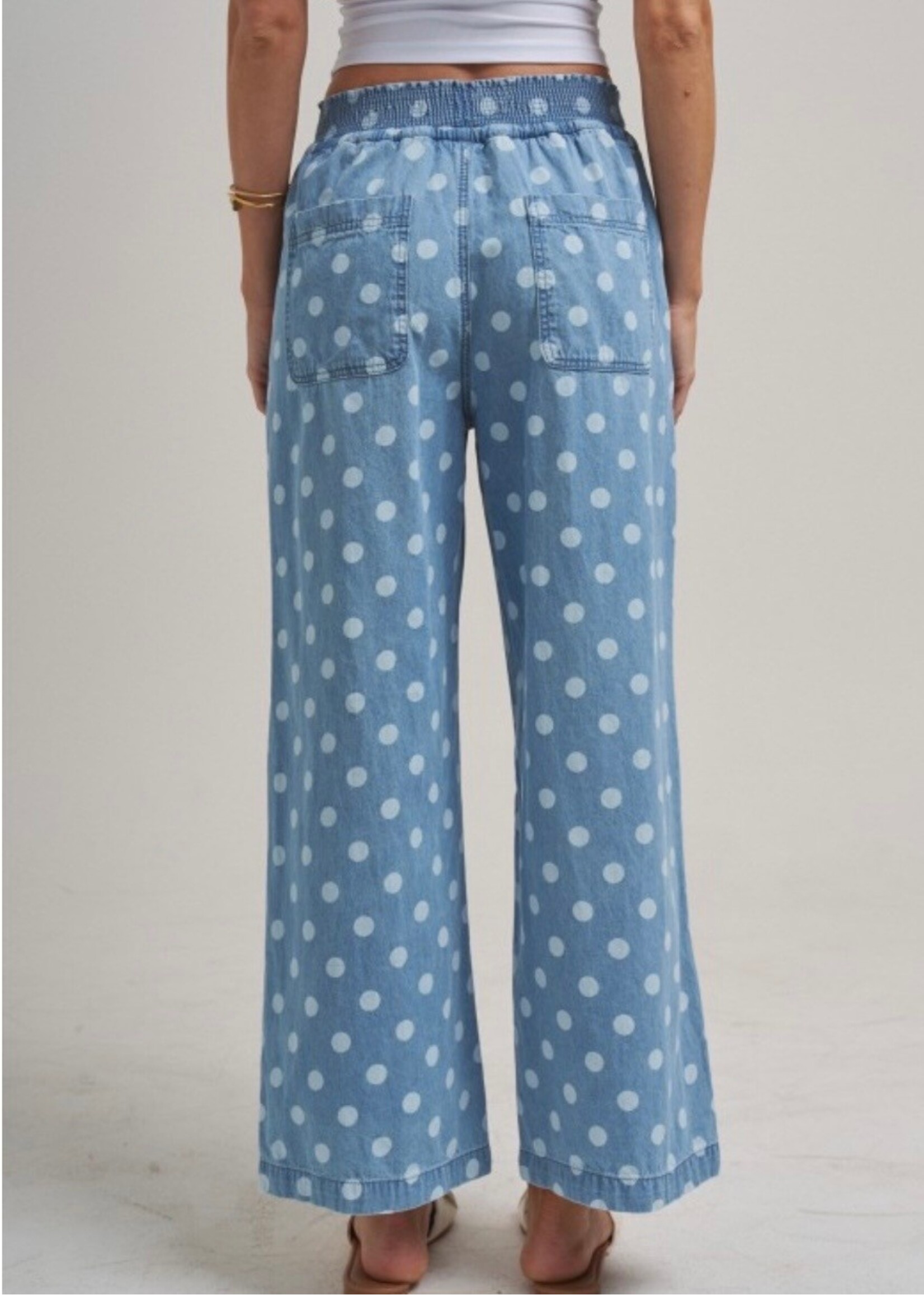 Chambray Confetti Pull On Pants