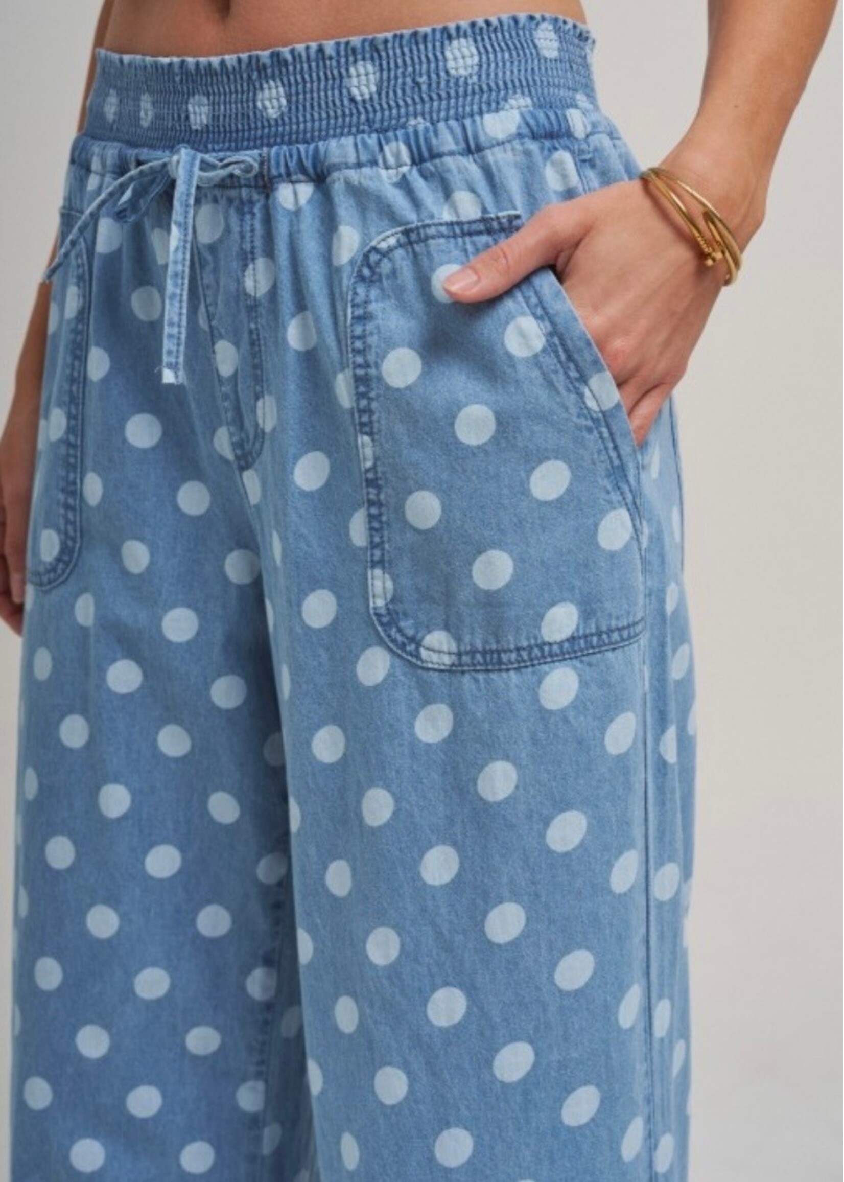 Chambray Confetti Pull On Pants