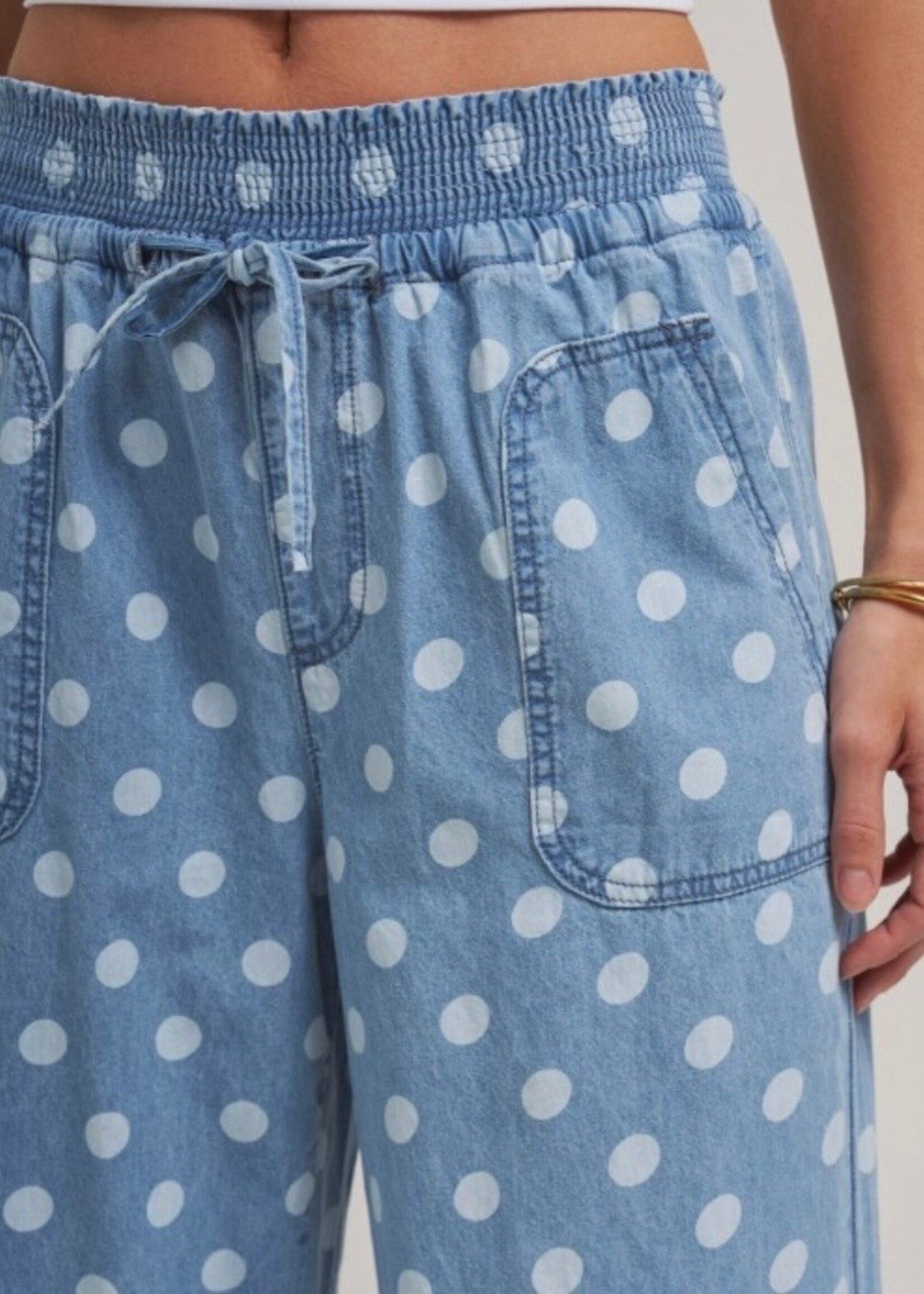 Chambray Confetti Pull On Pants