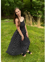 Midnight Polka Dot Dress