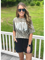 Moto Mom Camo Graphic Tee