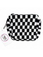 Checkered Travel Pouch