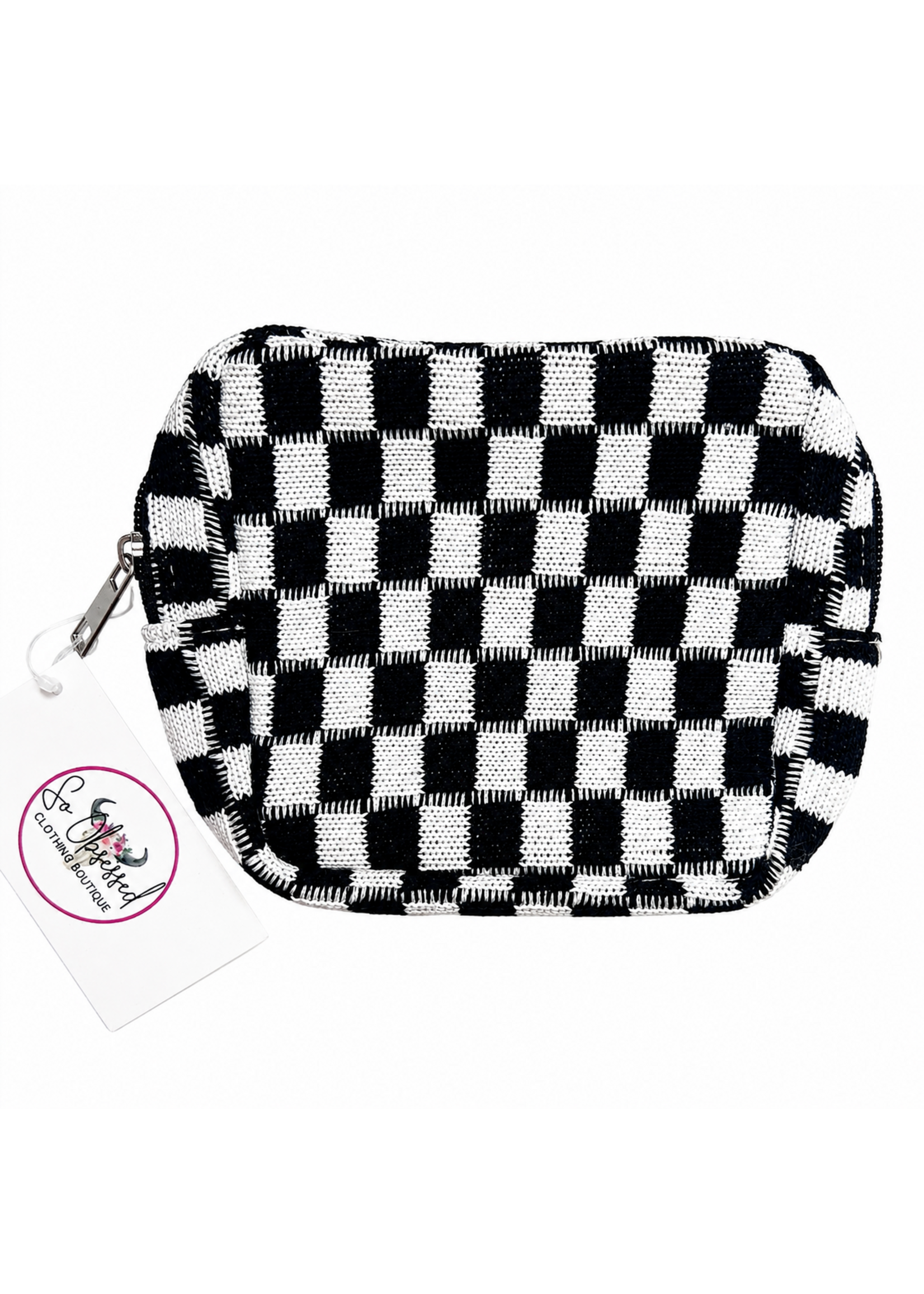 Checkered Travel Pouch