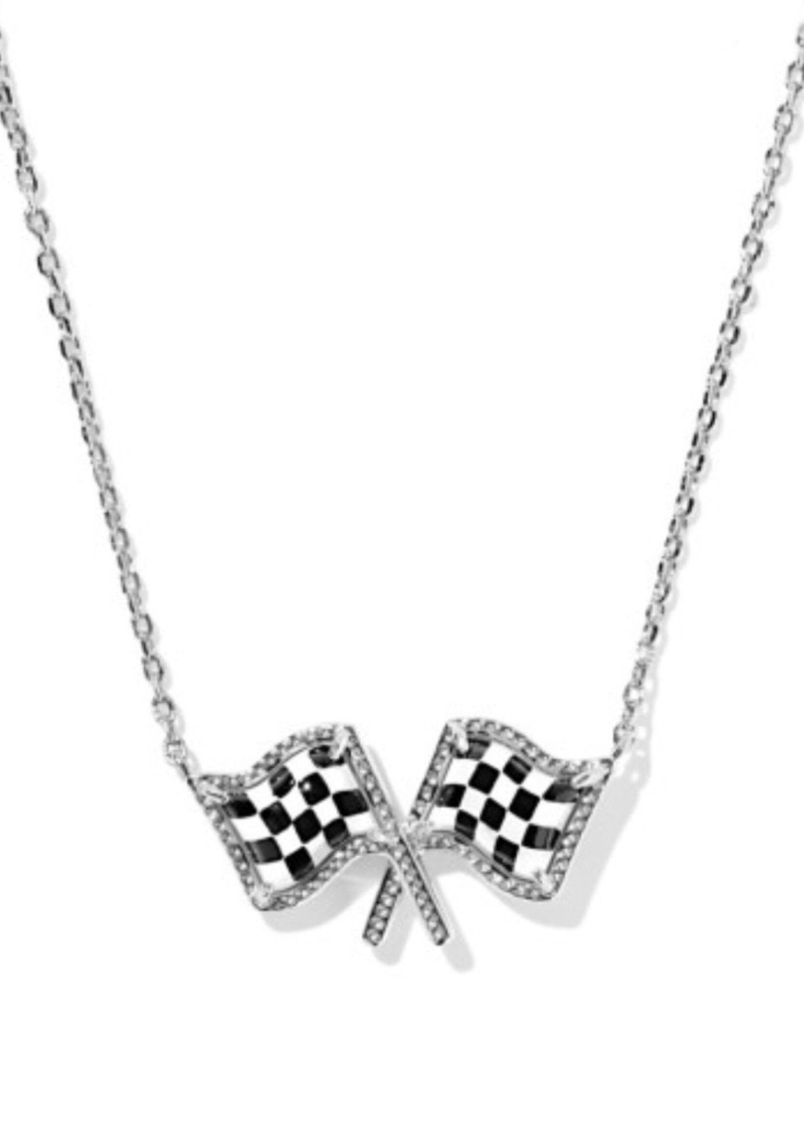 Kendra Scott Checkered Flag Necklace
