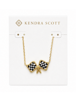Kendra Scott Checkered Flag Necklace
